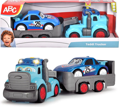 Abc Teddi Trucker Transporter mit Rennwagen