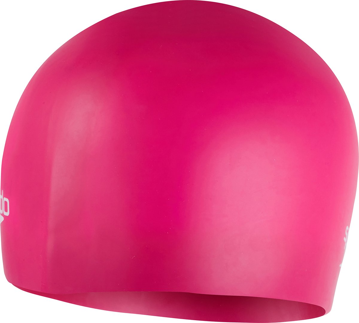 Speedo plain molded silicone cap swim cap - pink