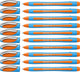 Schneider Schreibgeräte Schneider Kugelschreiber – Slider Memo – Feder xb – Schreibbreite 1,4 mm – Orange – 10 Stück – S-150206-10