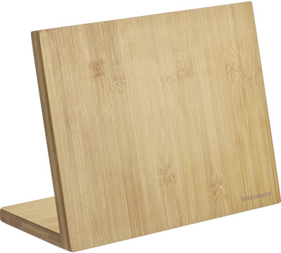 Westmark Messerblock – Messerhalter aus Holz mit Magnetkern, stabiler Halter für Küchenmesser, leicht zu reinigender magnetischer Messerblock – Bambus