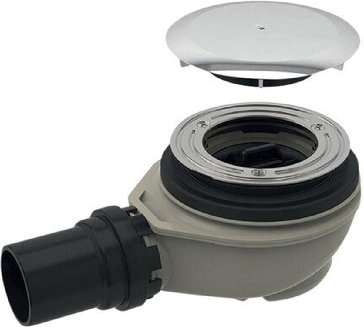 Geberit Duschwannenablauf mit Abdeckung 90 mm. Chrom