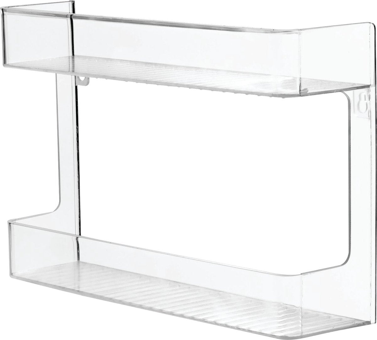 Idesign – Linus Wandgewürzregal – Kunststoff – transparent