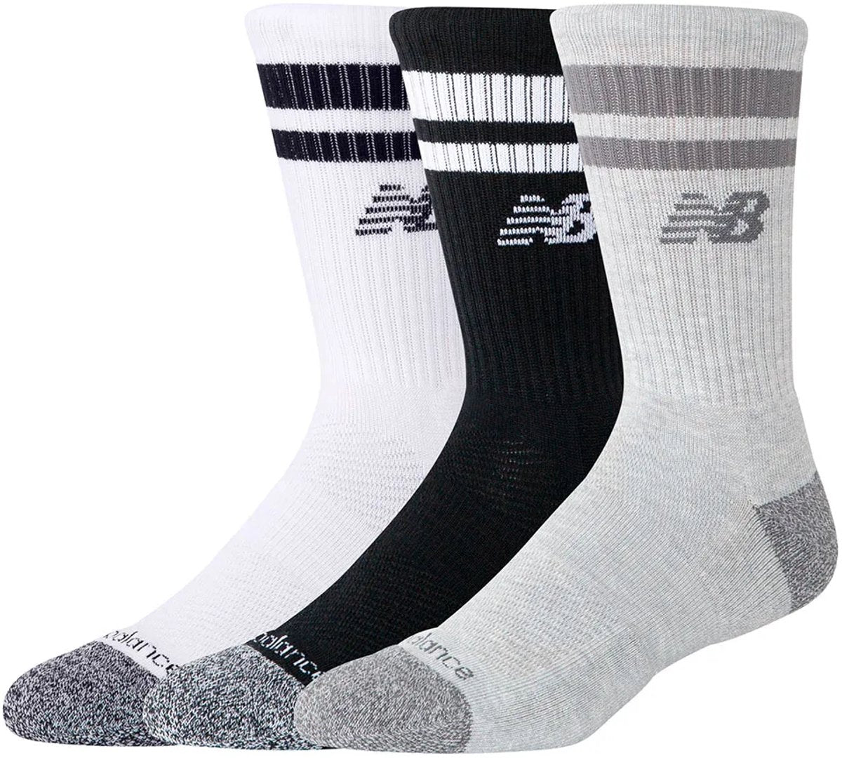 New Balance Active Premium Stripe Crew Sock Unisex Sportsocken – sortiert