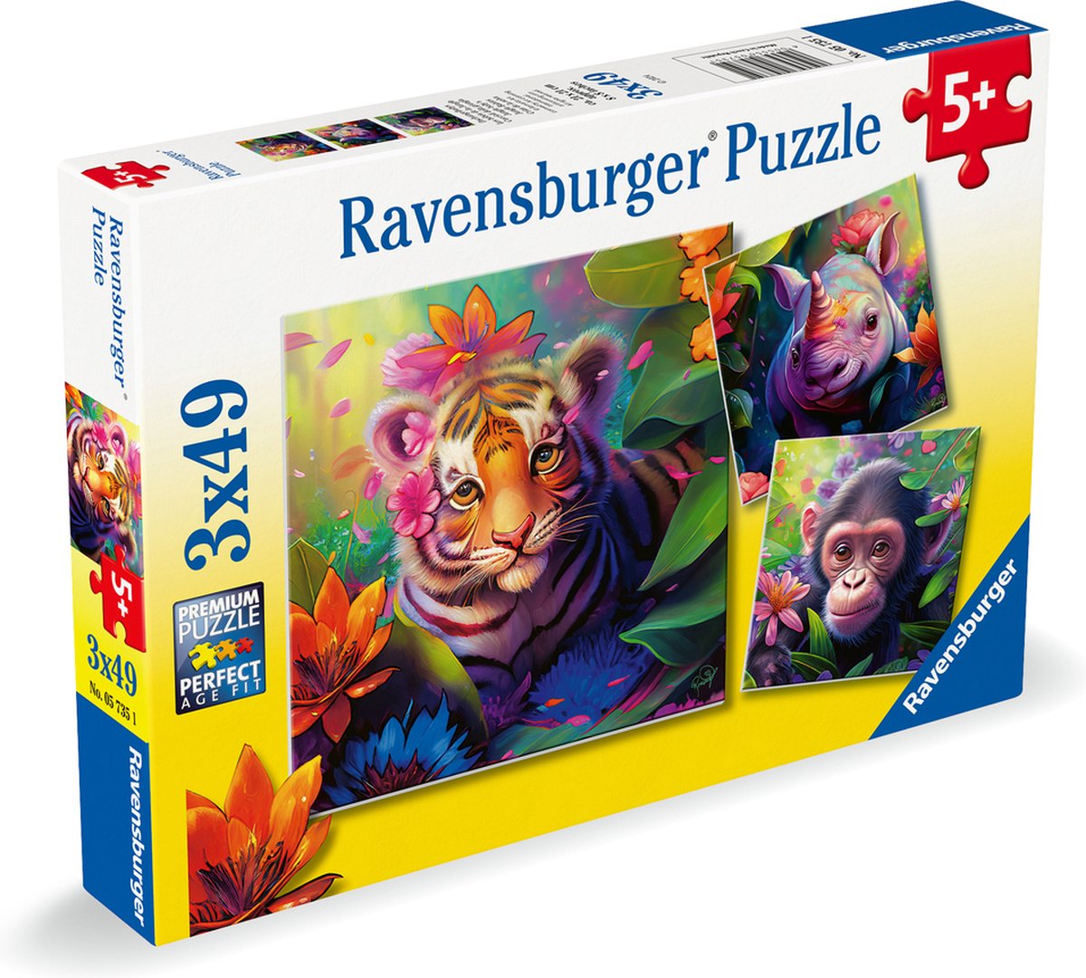 Ravensburger Jigsaw Puzzle Babys, 3x49st.
