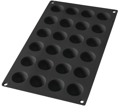 Lékué Backform 24 Halbkugeln - Silikon - Schwarz