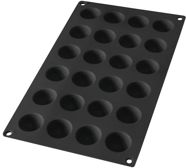 Lékué Backform 24 Halbkugeln - Silikon - Schwarz