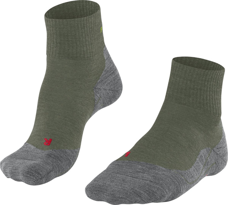 Falke TK5 kurze Anti-Blasen-Wandersocken aus dünnem Woll-Funktionsmaterial Herren grün - Größe 46-48