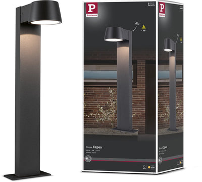 Paulmann LED-Pollerleuchte Capea IP44 500 mm 3000K 6W 500lm 230V 98° Anthrazit Aluminium