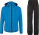 Agu Go Regenanzug Essential Damen Herren – Blau – L – wasserdicht atmungsaktiv