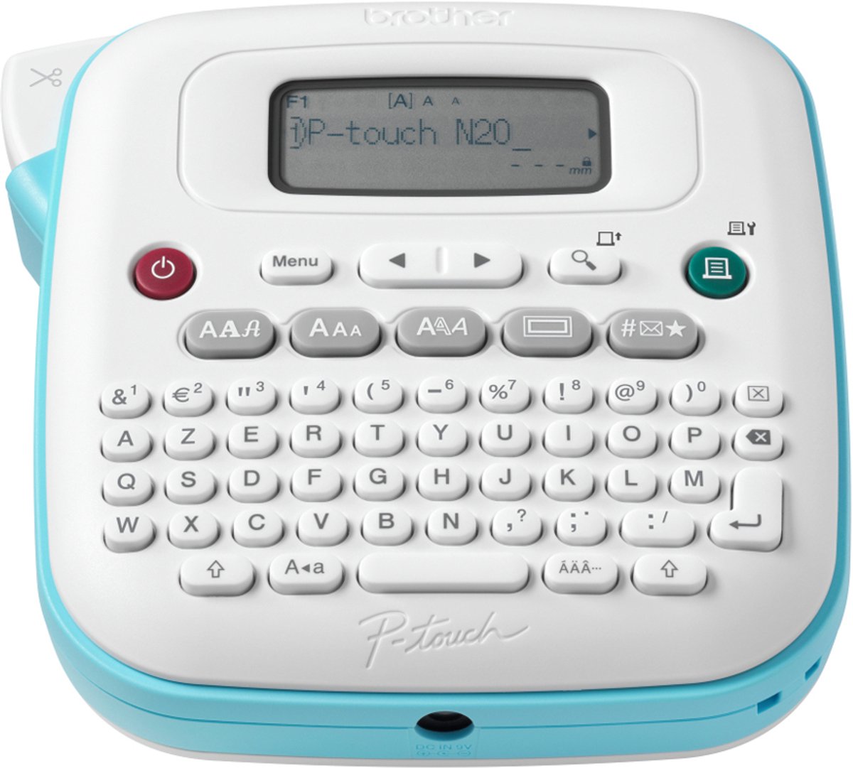 Brother P-Touch PT N20 – Etikettendrucker – Thermodruck – 12 mm Sek. – Azerty – Blau, Weiß