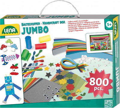 Lena Bastelset Jumbo Junior - 35,5cm - Türkiser Karton - 800 Teile