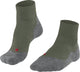 Falke TK5 kurze Anti-Blasen-Wandersocken aus dünnem Woll-Funktionsmaterial Herren grün - Größe 39-41