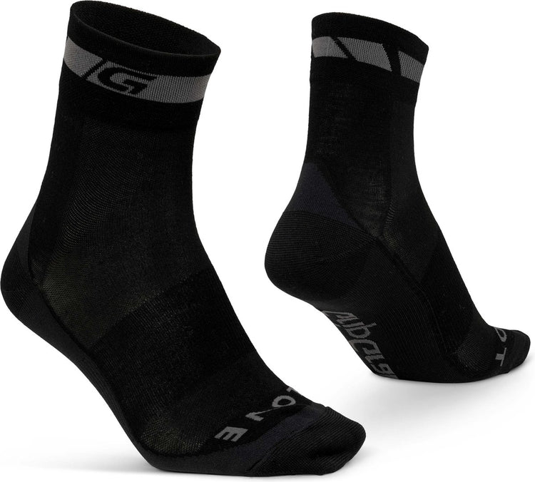 Gripgrab - Merino Regular Cut Radsocken 1 Paar Radsocken - Schwarz - Unisex - Größe L (44-47)