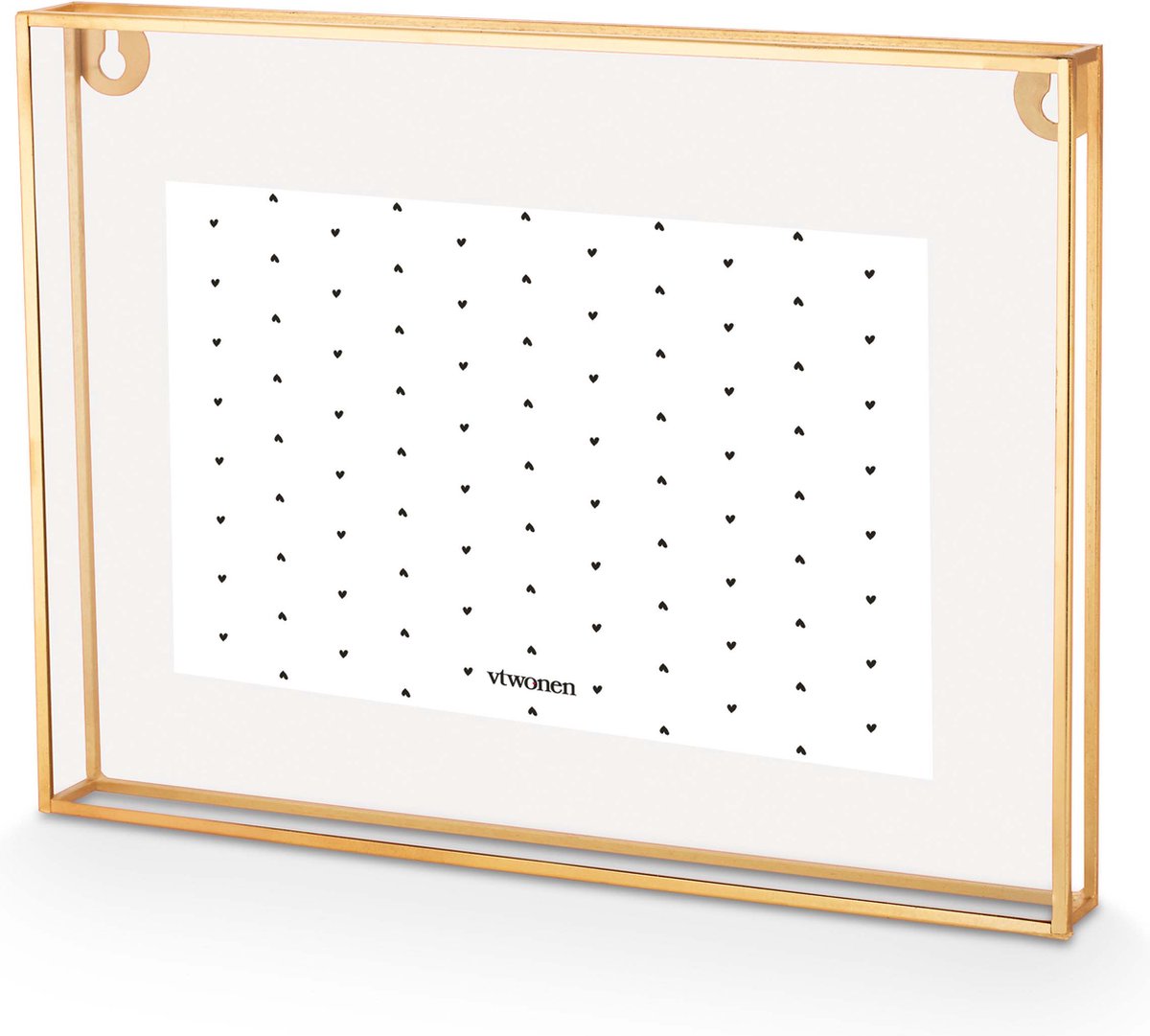 Vtwonen – Basic – Fotorahmen – Gold – Metall – 34 x 25 x 3,5 cm