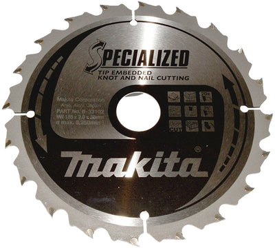 Makita Sägeblattspitze 185 x 30 x 2,0 20 Zähne, 25 g – B-33102