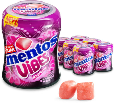 Mentos Gum Vibes Himbeere (6x 30 Stück)