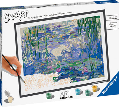Ravensburger Kreart Gemälde auf Nummer Waterlilies Monet