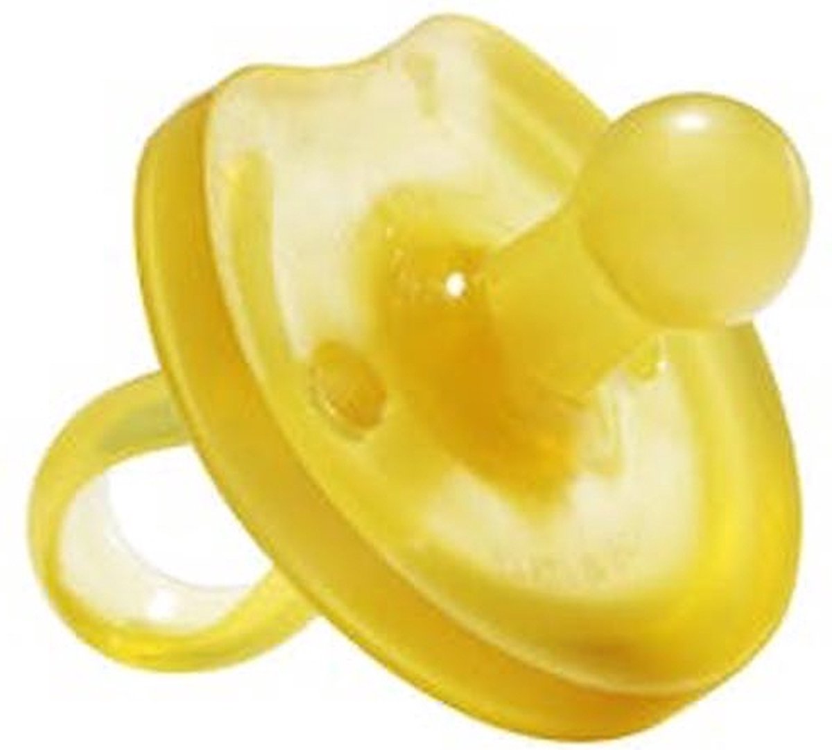 Natursutten-Schnuller aus Gummi – 0–6 Monate – Schmetterlingsschild – Kirschtülle