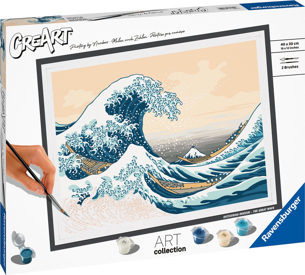 Ravensburger Kreart Gemälde auf Song Hoksusai: The Great Wave