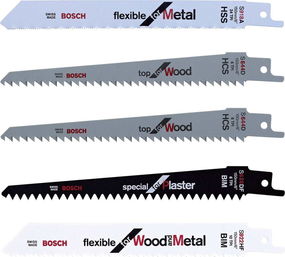 Bosch Messerset Systemzubehör 5-teilig - f016800307