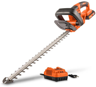 Powerplus Dual Power Akku-Heckenschere powdpg75321 – 20 V Akku-Heckenschere, mit Akku und Ladegerät, 515 mm Klinge und 15 mm Schnittabstand, Gartengeräte