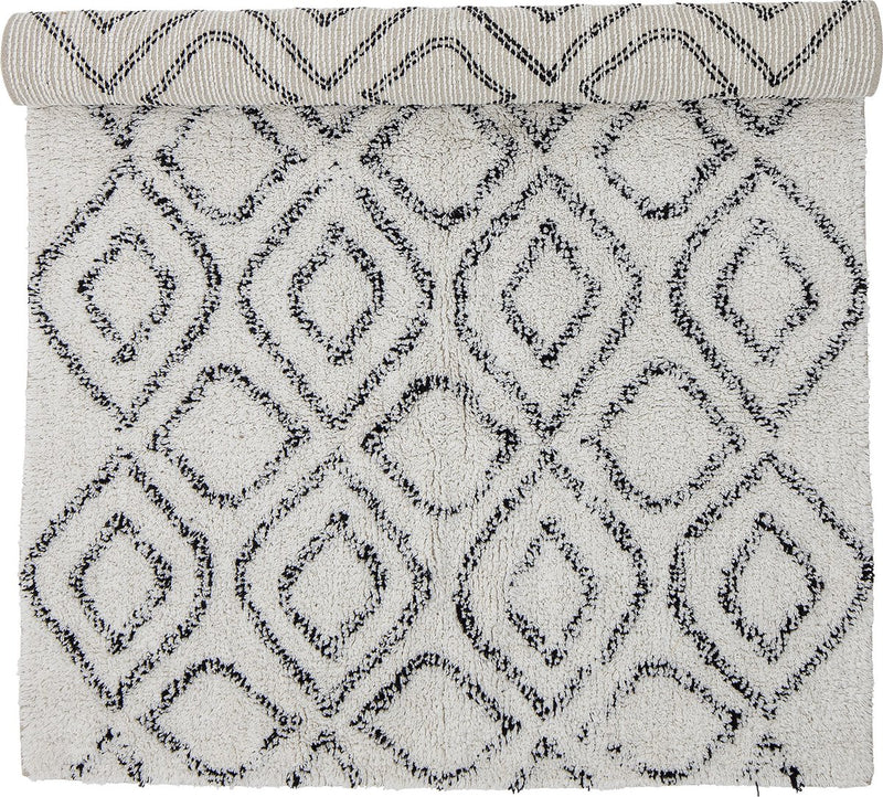 Bloomingville – Warda-Teppich – Beige – Wolle