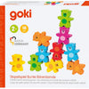 Goki -Holzfarben Bear Stapeling Game, 9dlg.