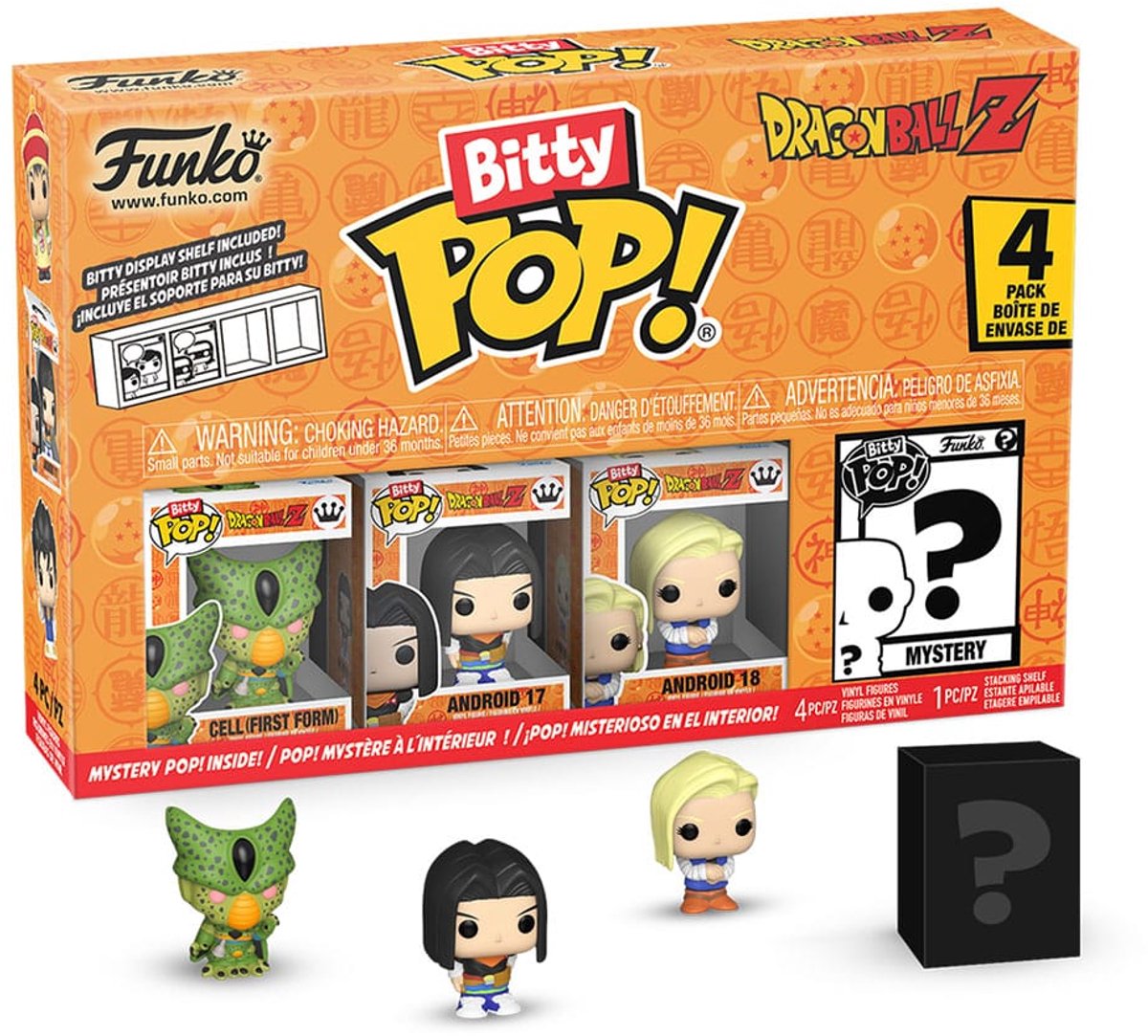 Funko Bitty Pop! Pop! Dragon Ball Z – Zelle (erste Form), Android 17, Android 18
