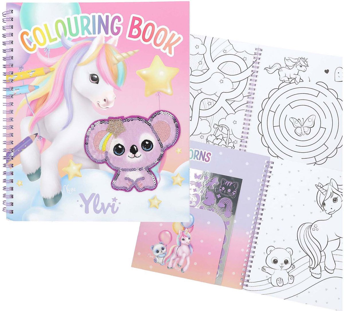 Depesche – Ylvi-Malbuch mit Einhorn und Pailletten