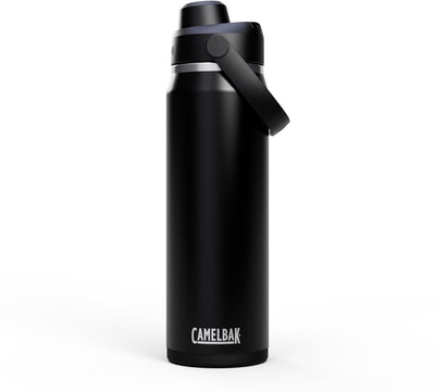 Camelbak Thrive Chug Trinkflasche – 750 ml – Edelstahl – mit Schraubverschluss – Isolierwasserflasche – Schwarz