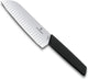 Victorinox Schweizer modernes Santokumesser 17 cm – Grübchen – Schwarz