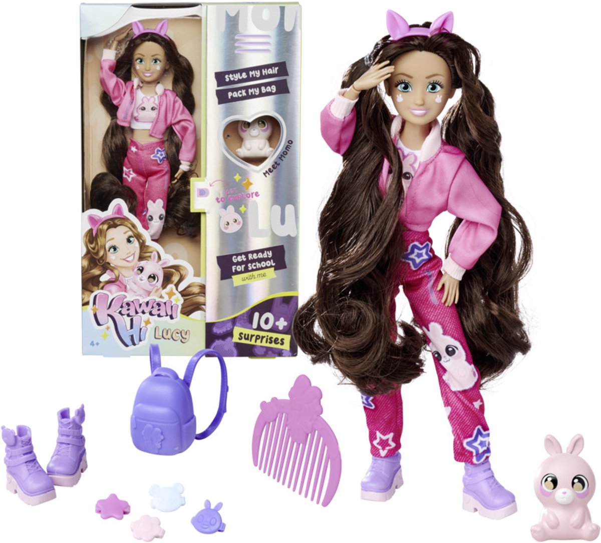 Simba – Modepuppe Kawaii Hi Lucy – viel Zubehör und Tiere