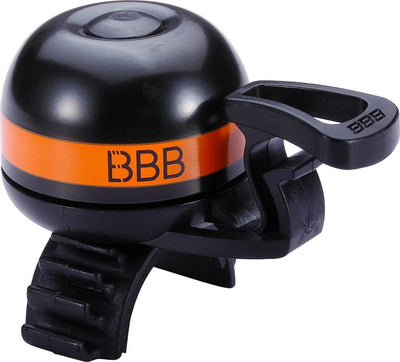 BBB Cycling BBB-14 EasyFit Deluxe Fahrradklingel – Messing – alle Lenkerdurchmesser – Orange