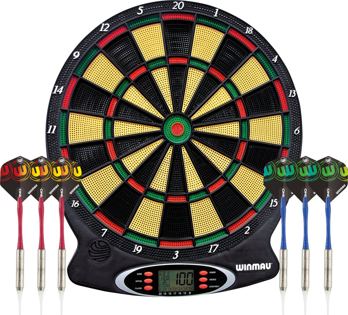 Winmau elektronische Dartscheibe mit Tonmaschine und weicher Spitze