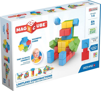 Geomag – Magicube, vollfarbig, recycelt, Try Me 64 (1069)