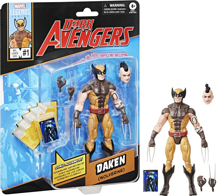 Hasbro Dark Avengers Marvel Legends Actionfigur Daken (Wolverine), 15 cm große Actionfigur