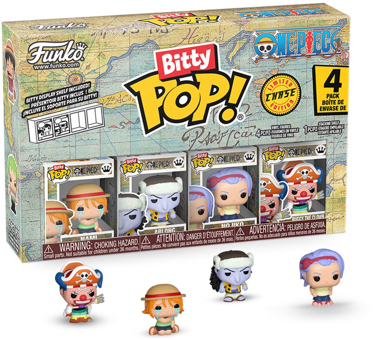 Funko One Piece Nami (Bitty Pop!) Vinylfiguren (4er-Set) Unisex Pop! - neutral - Standard