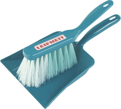 Klein Toys Leifheit 2-teiliges Kehrset – Kehrschaufel und Kehrschaufel – 12x56x3 cm – hochwertiger Kunststoff – grün