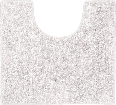 Toilettenvorleger mit Seehundfell-Sprenkeln, 45 x 50 cm – Polyester – grau