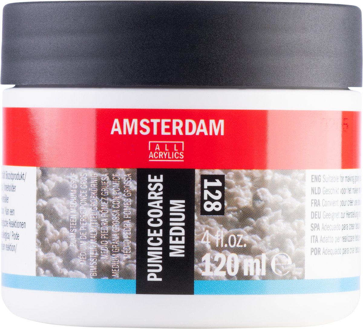 Amsterdamer Bimsstein mittelgrob 128 | Mini 120 ml