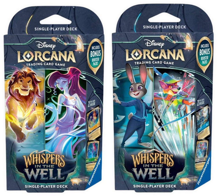 Disney Lorcana TCG – Whispers in the Well Einzelspieler-Deck – Sammelkartenspiel – ab 8 Jahren
