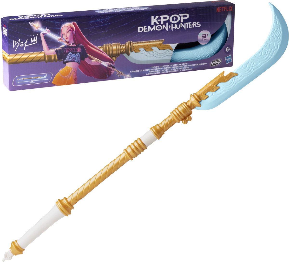 Hasbro Nerf Kpop Dämonenjäger Miras gebogenes Mondschwert