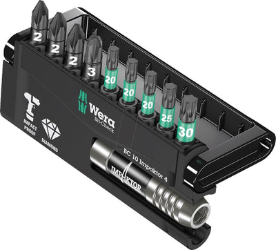 Wera 5057417001 10-teiliger Bit-Check Schlagschrauber-Bit-Satz
