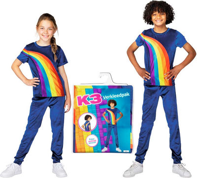 Studio 100 Dressup Anzug Regenbogen Polyesterblau MT 134