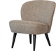 Holzsessel Sara – Polyester – Natur – 71 x 59 x 70