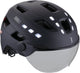 Bbb Fahrradhelm mit Beleuchtungsvisier – District LED-Gesichtsschutz – E-Bike-Helm für Männer und Frauen – ABS-Schale – Fahrradhelm mit Visier – mittelgroß: 54–60 cm – mattschwarz – bhe-163