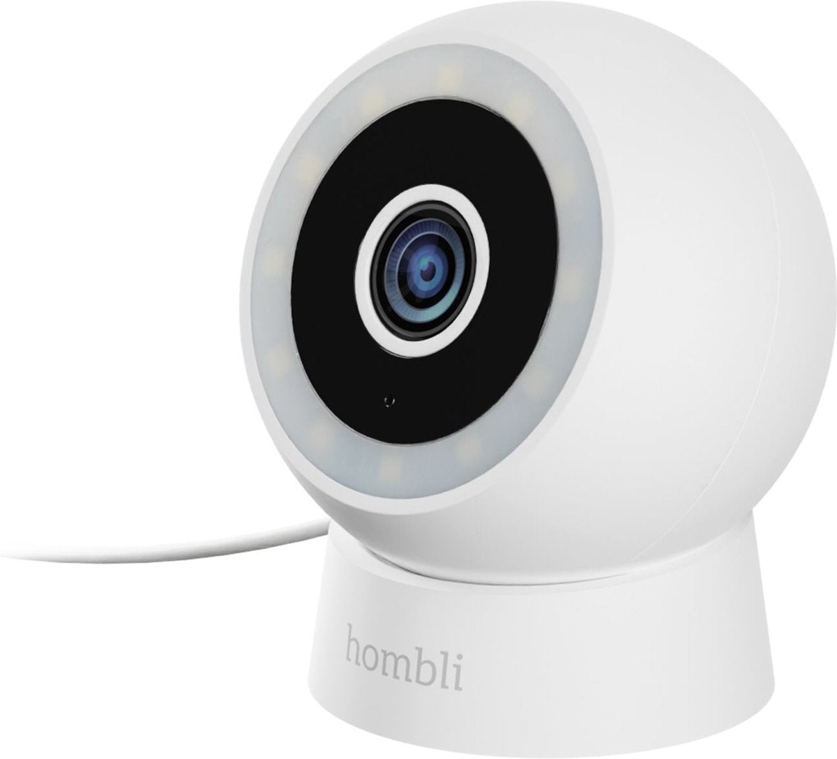 Hombli 2k Kompaktmodell – Sicherheitskamera – Außenüberwachungskamera – Farbnachtsicht – Bewegungserkennung – Weiß