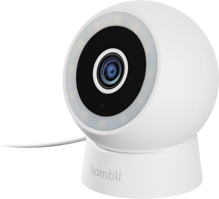 Hombli 2k Kompaktmodell – Sicherheitskamera – Außenüberwachungskamera – Farbnachtsicht – Bewegungserkennung – Weiß