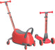Yvolution – yglider luna – 5-in-1 – rot – multifunktionaler Trittroller
