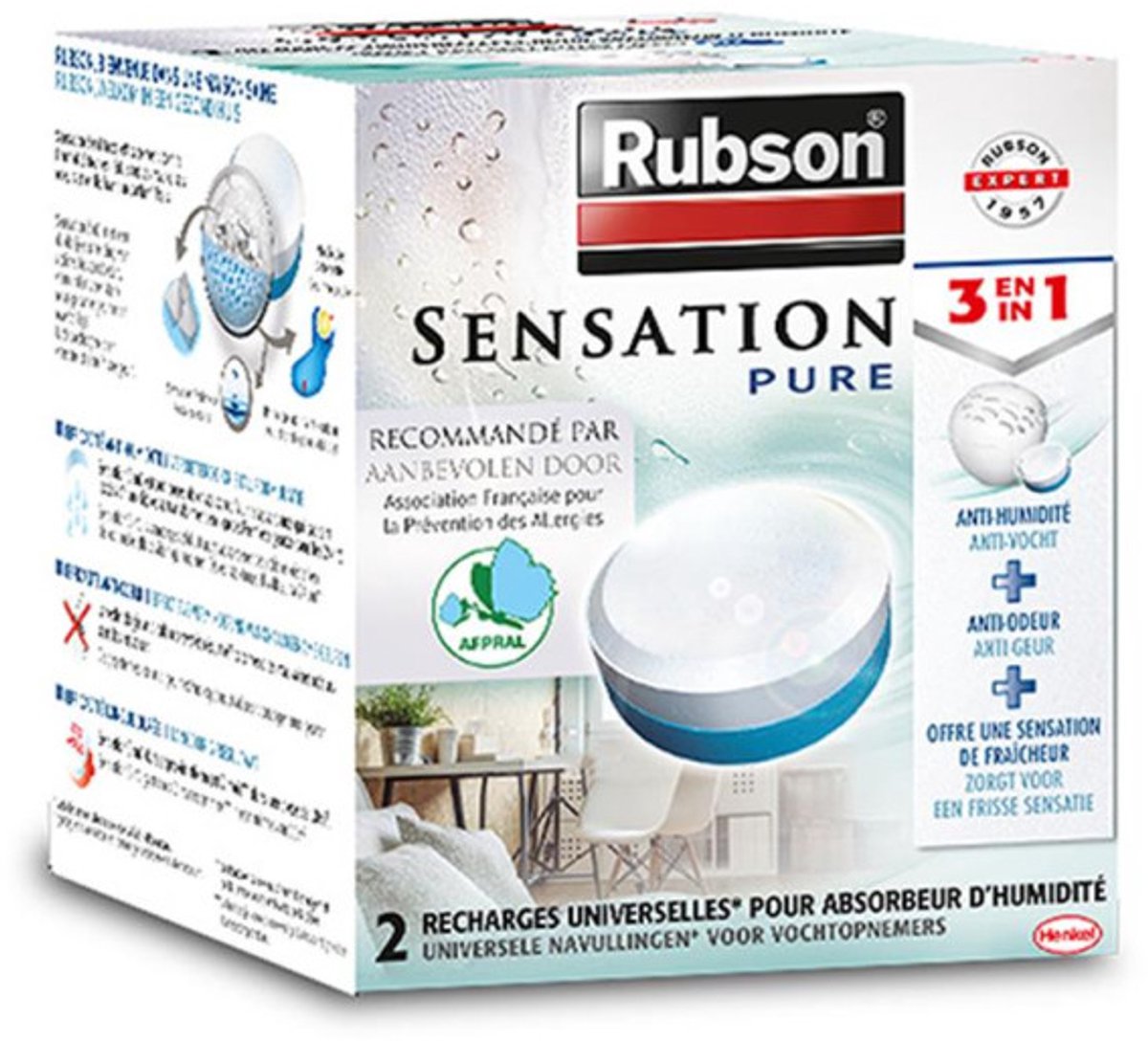 Rubson 1051259 - Nachfülltabletten neutral 2x300g | 1 Stk